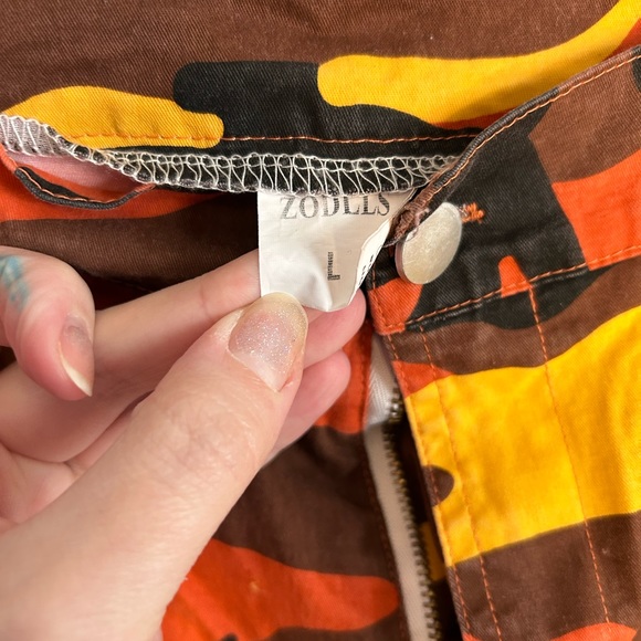 Zodlls Orange Camo Cargo Pants Size L - Picture 4 of 4